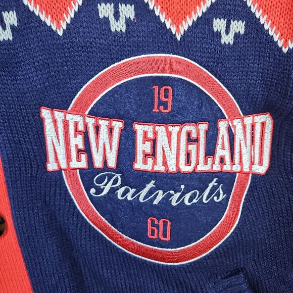 NFL Team Apparel‎ Women's New England Patriots Cardigan Sweater Size L Football - Picture 5 of 16